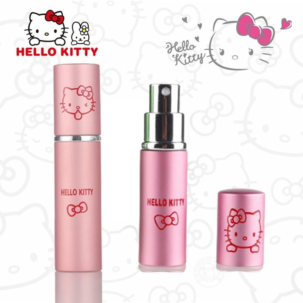 Sanrio Hello Kitty Spray Bottle 10 ml Aluminum w/ Glass Liner Pink